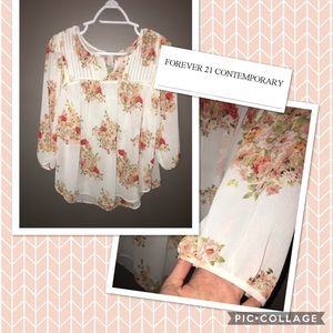 Forever 21 Contemporary Collection Floral Blouse